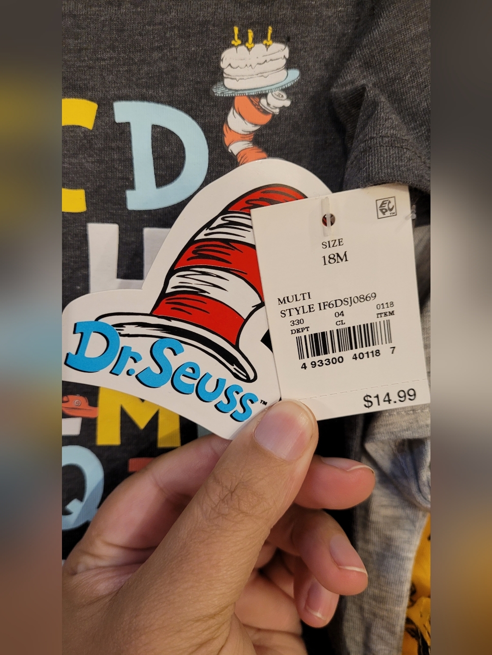 NWT | Dr. Seuss Bodysuit Set Boy/Unisex 18m - Picture 6 of 6